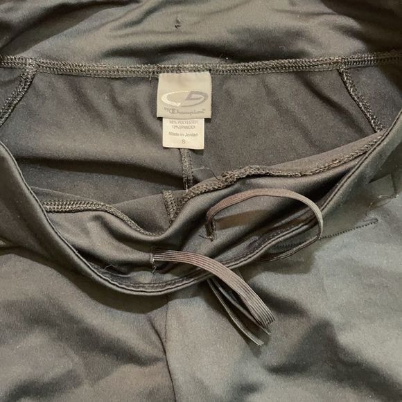 Champion black cropped drawstring leggings small - Picture 8 of 14